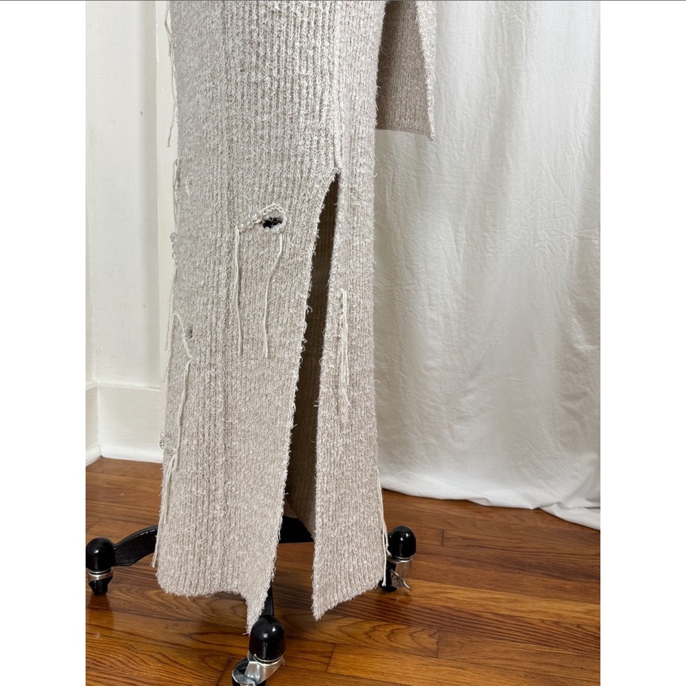 Acne Studios Distressed Ribbed Knit Dress - Picture 6 of 16